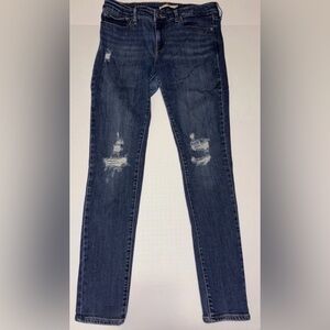 Levi's 711 Skinny Jeans Womens Size 29 Blue Denim Mid Rise Stretch Denim